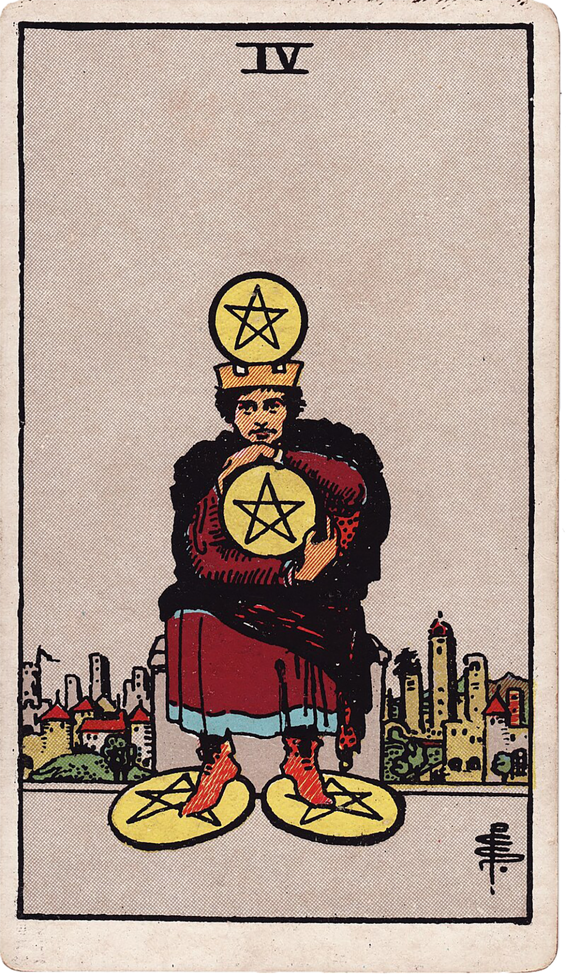 4 of Pentacles Tarot card
